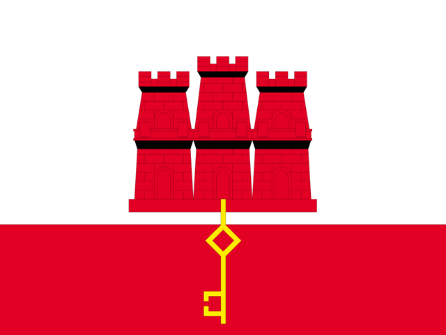 Gibraltar UK - National Flag Download by Planätive.Worldflags