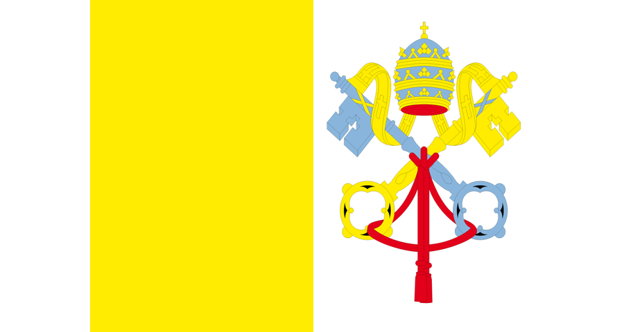 Vatican City National Vector Flag