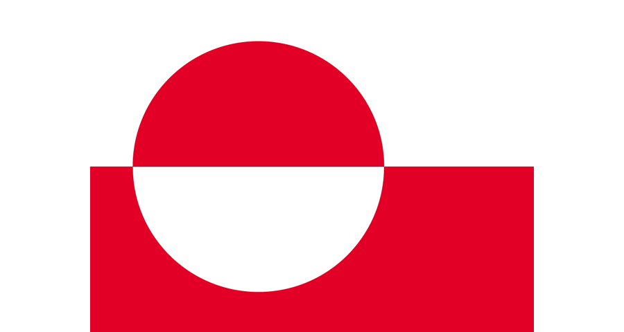 Greenland National Vector Flag