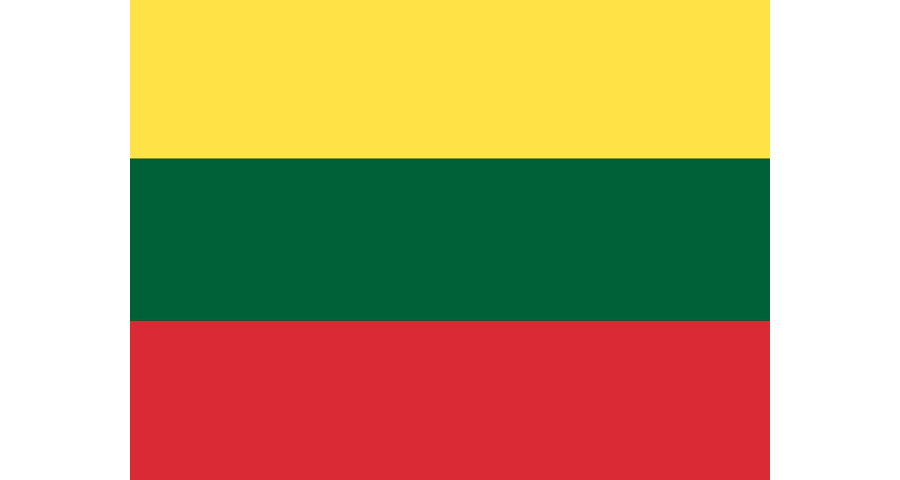Lithuania National Vector Flag