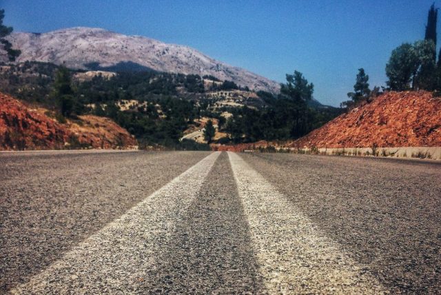 Lonely Roads in Rhodes, Greece