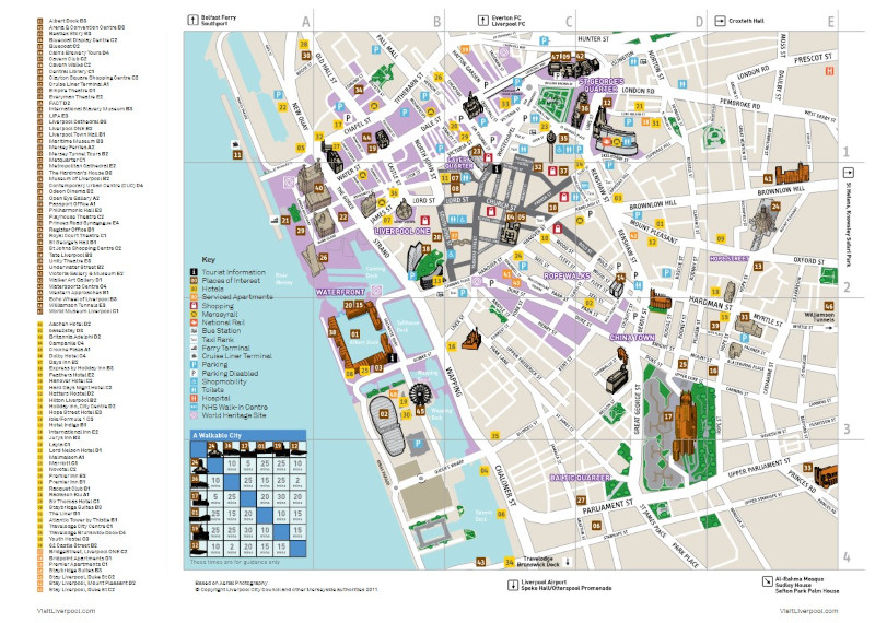 Liverpool Stadtpläne mit Sehenswürdigkeiten zum Download auf planative.net