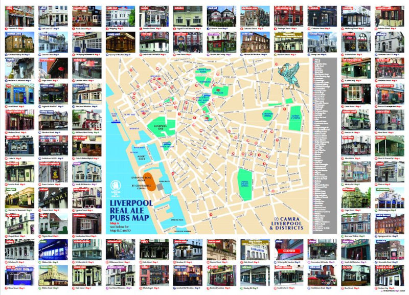 Liverpool Stadtpläne mit Sehenswürdigkeiten zum Download auf planative.net