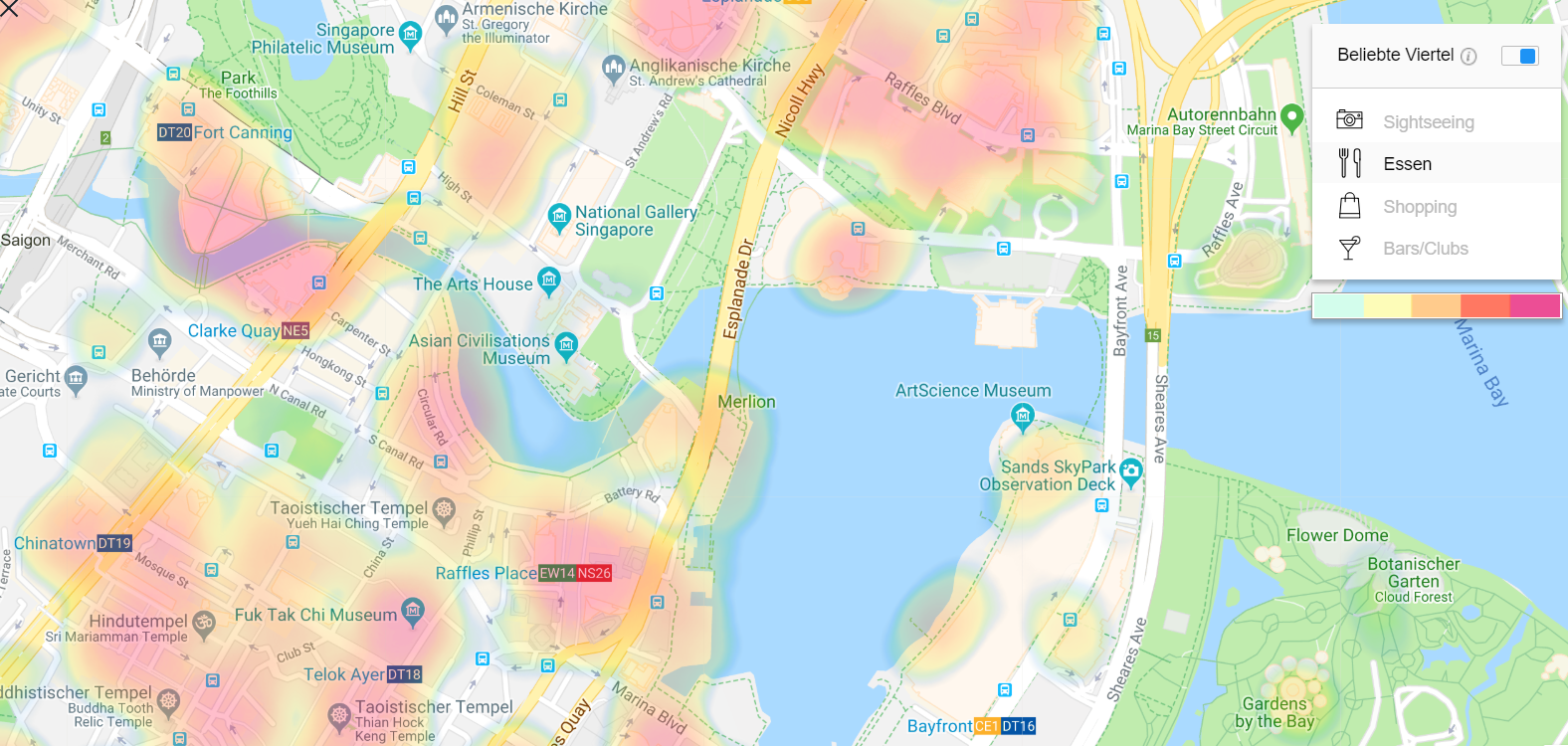 Heat Maps auf Kayak für deinen nächsten Urlaub erstellen