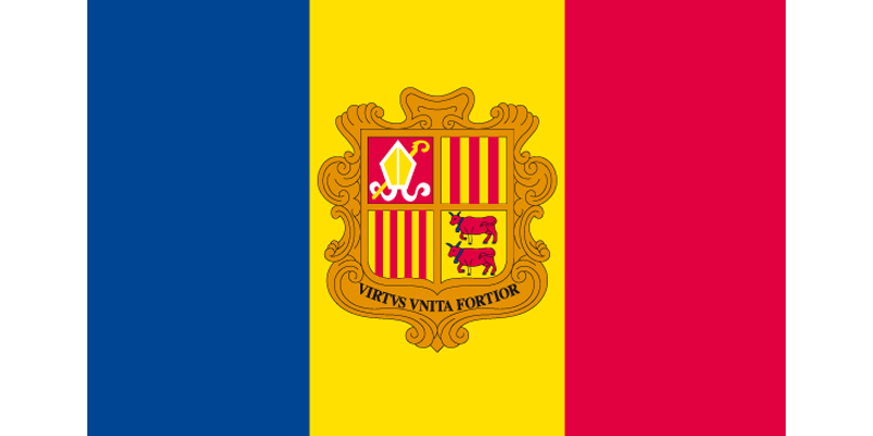 Andorra National Vector Flag