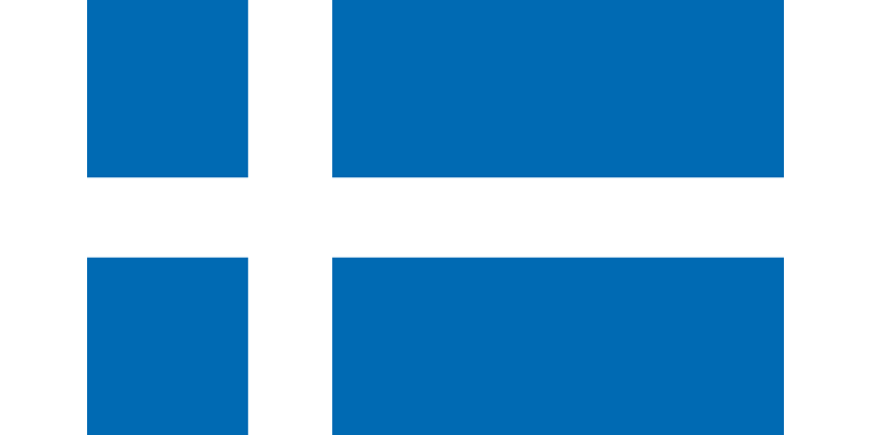 Shetland Islands National Vector Flag