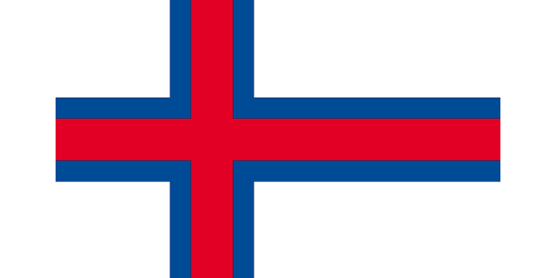 Faroe Islands National Vector Flag