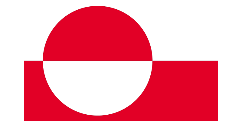 Greenland National Vector Flag