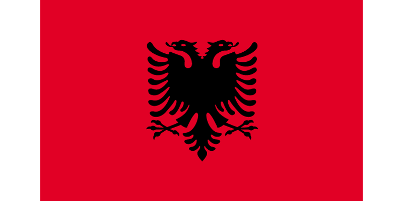 Albania National Vector Flag
