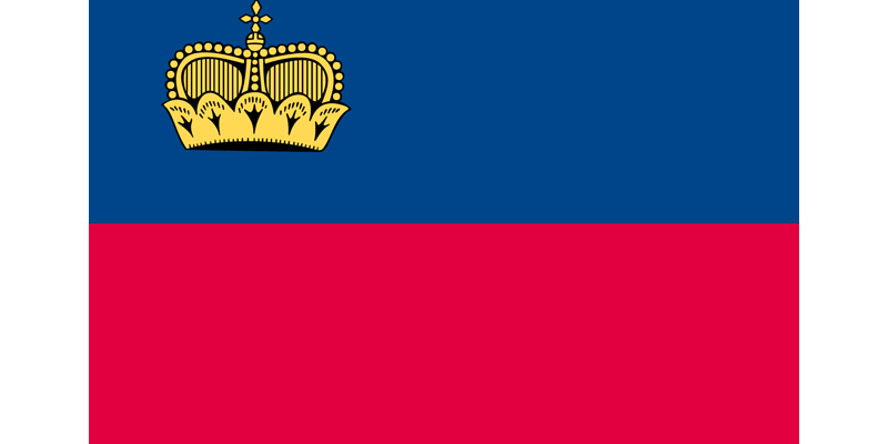 Liechtenstein National Vector Flag