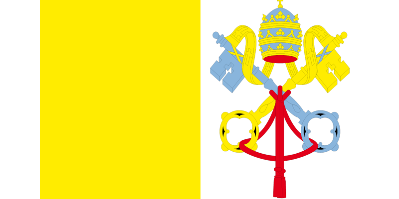 Vatican City National Vector Flag