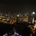 Blick von der Restaurant Terrasse des Ku-De-Ta auf dem Skydeck des Marina Bay Sands Hotels, Singapore (copyright: planätive)