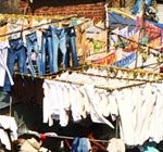 Der sauberste Ort in Mumbai beim Indischen Waschsalon