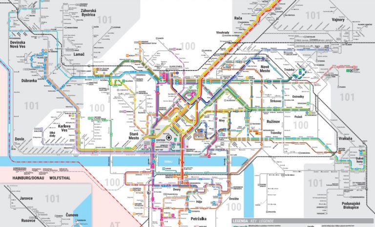 Bratislava-Liniennetz-Statplan-zum gratis download