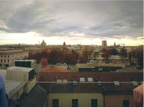 Rooftop View im Vorhölzer Café der TU München
