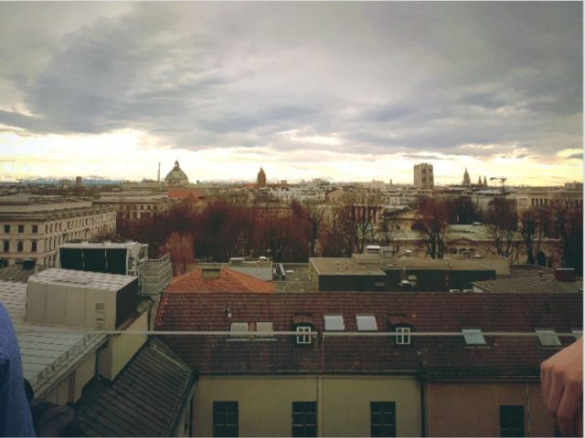 Rooftop View im Vorhölzer Café der TU München