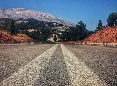 Lonely Roads in Rhodes, Greece
