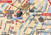 Tourist Map / Stadtplan mit Sehenswürdigkeiten von Amsterdam, die Niederlande