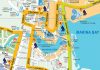 Singapore Stadtplan / Tourist Map mit Sehenswürdigkeiten