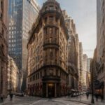 Continental Hotel aus John Wick in New York Beaver Building am 1 Wall Street Court in Manhattan, bekannt als Außenfassade des Continental Hotels aus John Wick