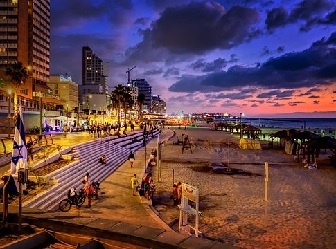 Tel Aviv Stadtplan mit Sehenswürdigkeitenzum Downloaden auf planative.net - Bild (c) iulian_ursache auf pixabay.com