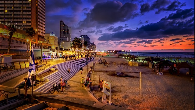 Tel Aviv Stadtplan mit Sehenswürdigkeitenzum Downloaden auf planative.net - Bild (c) iulian_ursache auf pixabay.com